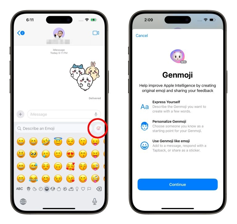 Apple Intelligence「Genmoji」上手体验：轻松创作特色 Emoji，对话增添更多乐趣 - 嘉达鸭