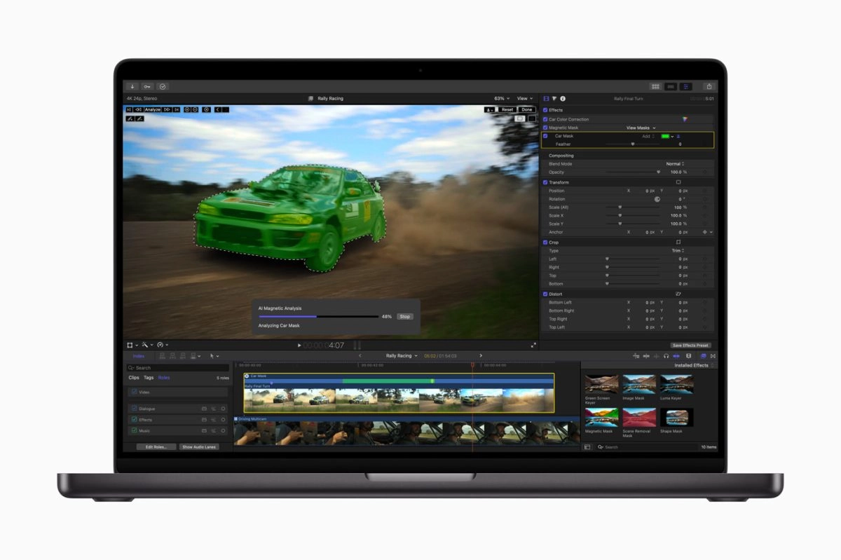 Apple 苹果公司旗下Final Cut Pro 11 正式推出！加入多项 AI 辅助工具、支持剪辑空间影片 - 嘉达鸭